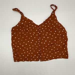 Madewell Rust Polka Dot Cami Top